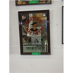 Players Navy cut wall mirror