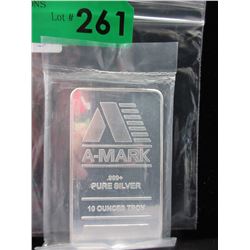 10 Troy Oz. A-MARK .999 Silver Investors Bar