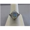 Image 1 : 1.18 CT Opal & Diamond Ring