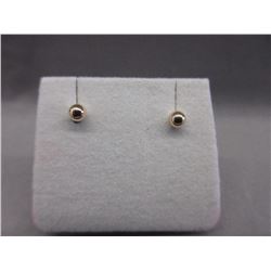14KT Yellow Gold New Ball Stud Earrings