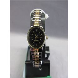New 2-Tone Stretch Ladies Diamond Watch