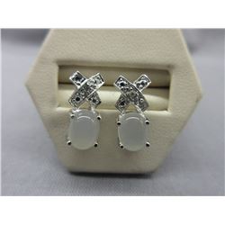 New Diamond & Moonstone Earrings