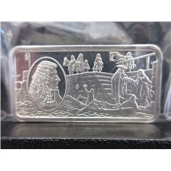 2.08 Troy Oz. Proof Quality .925 Silver Art Bar