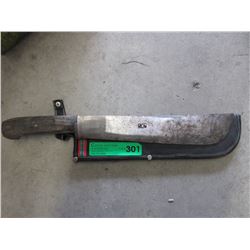 Used machete with sheath