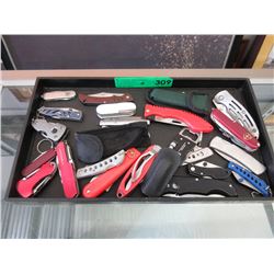 25 Used pocket knives