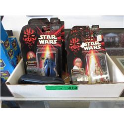 8 Star Wars figurines & Comtech toy