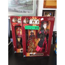 2 Star Wars "Queen Amidala" figurines
