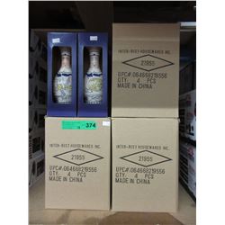 12 Cases of olive oil jars