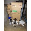 Image 1 : Assorted new glass vases