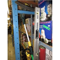 Used electric weed eater & 4' level