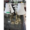 Image 1 : 4 Brass table lamps - used