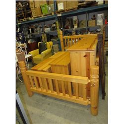 Solid pine 5 piece bedroom set