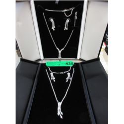 2 New rhinestone jewelry sets in gift boxes