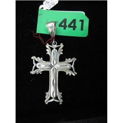 Large Sterling Silver cross pendant
