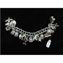 Estate - Vintage Sterling Charm Bracelet