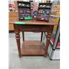 Image 1 : Wood top end table - used
