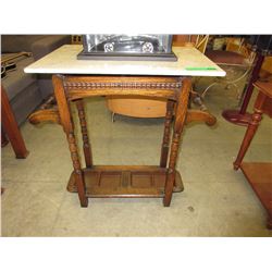 Vintage wood umbrella stand