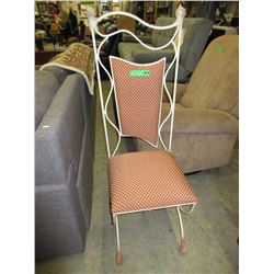 Metal framed dining chair