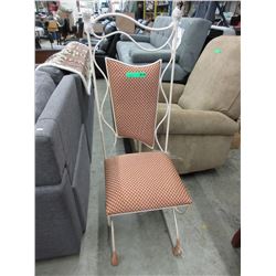 Metal framed dining chair