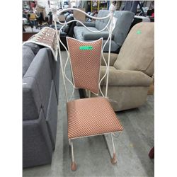 Metal framed dining chair