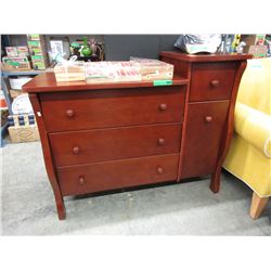 3 Drawer dresser with attached 2 door cabinet