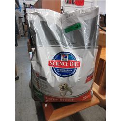 33 LB Bag of puppy food - for large breed dogs