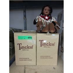 4 Collectible "Indian" dolls