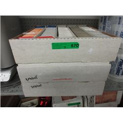 3 Cases of baseball trading cards