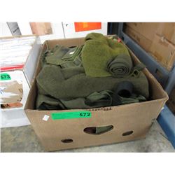 Box of military clothing - used