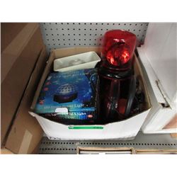 Box of assorted lights - used