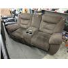 Image 1 : Reclining sofa with theater console