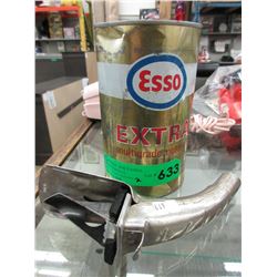 Vintage Esso oil tin & spout