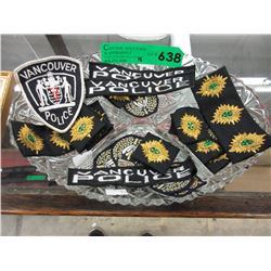 15 Police patches - some replicas