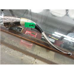 Silver plated souvenir drinking horn