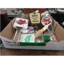 7 Beer pulls & stoppers - used