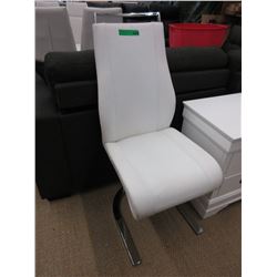 White dining chair