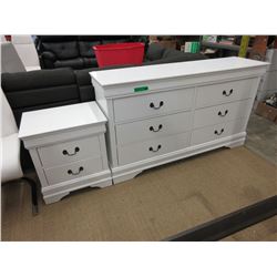 New - 6 Drawer dresser & bedside table