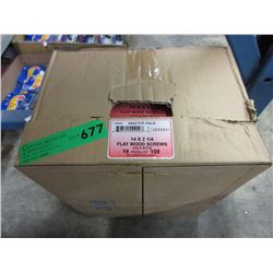 Case of 2-1/4" flat wood screws