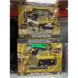 4 R/C helicopters - store returns