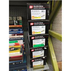 5 Cases of collated staples