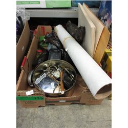 Box lot of used household items