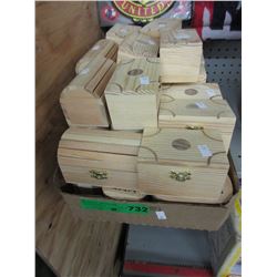 40 New small wood boxes