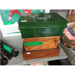 3 Keepsake boxes
