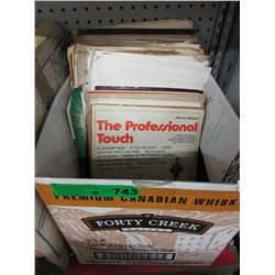 Box of vintage sheet music