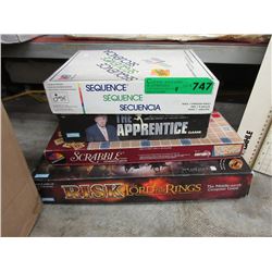 4 Board games - including "The Apprentice"