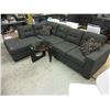 Image 1 : 4 Piece sectional sofa with 2 throw cushions