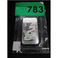 2013 Year of the Snake .999 Silver bar