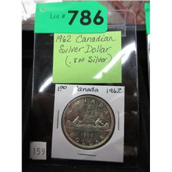 1962 Canadian Silver Dollar coin