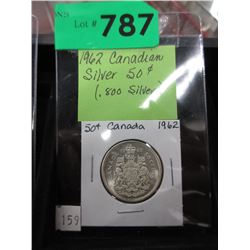 1962 Canadian Silver Dollar coin