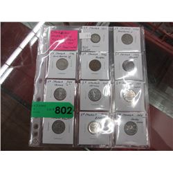 Canadian Nickel type set